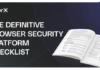 The Definitive Browser Security Checklist