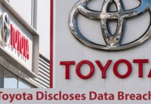 Toyota Discloses Data Breach – Customers’ Data Exposed