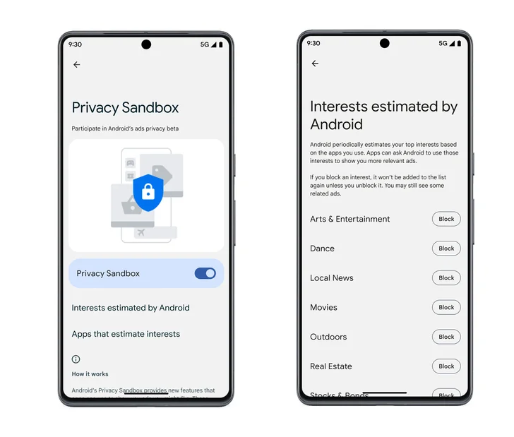 Privacy Sandbox Android 13 Devices