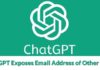 ChatGPT Exposes Email Address of Other Users