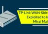 TP-Link WAN-Side Vulnerability Exploited to Install Mirai