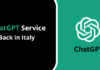 ChatGPT Service Back in Italy, After the Ban