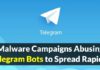 Malware Campaigns Abusing Telegram Bots to Spread Rapidly
